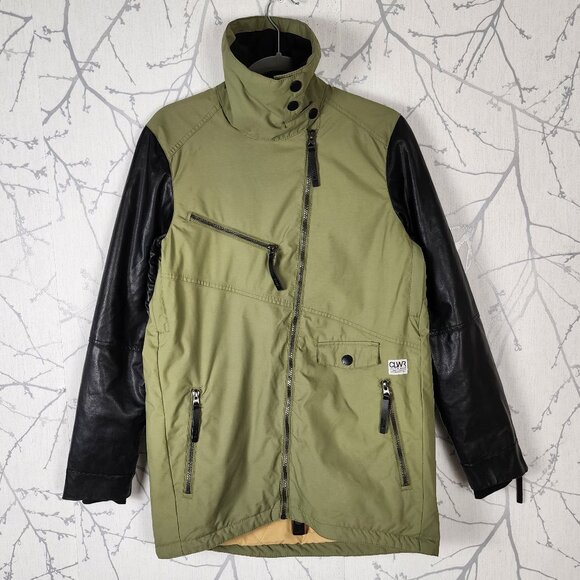 CLWR Colourwear Asymmetrical Full Zip Slash Jacket - Picture 2 of 10